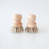 Wooden Pot Brushes - Set of 2