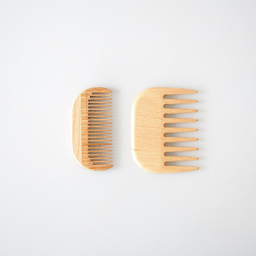 Wooden Pocket Comb for Travel - 2 Styles