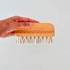 Wooden Lint Brush with Rubber Bristles