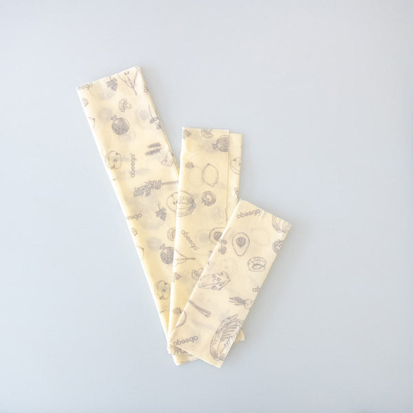 Abeego Reusable Beeswax food wraps - Variety pack