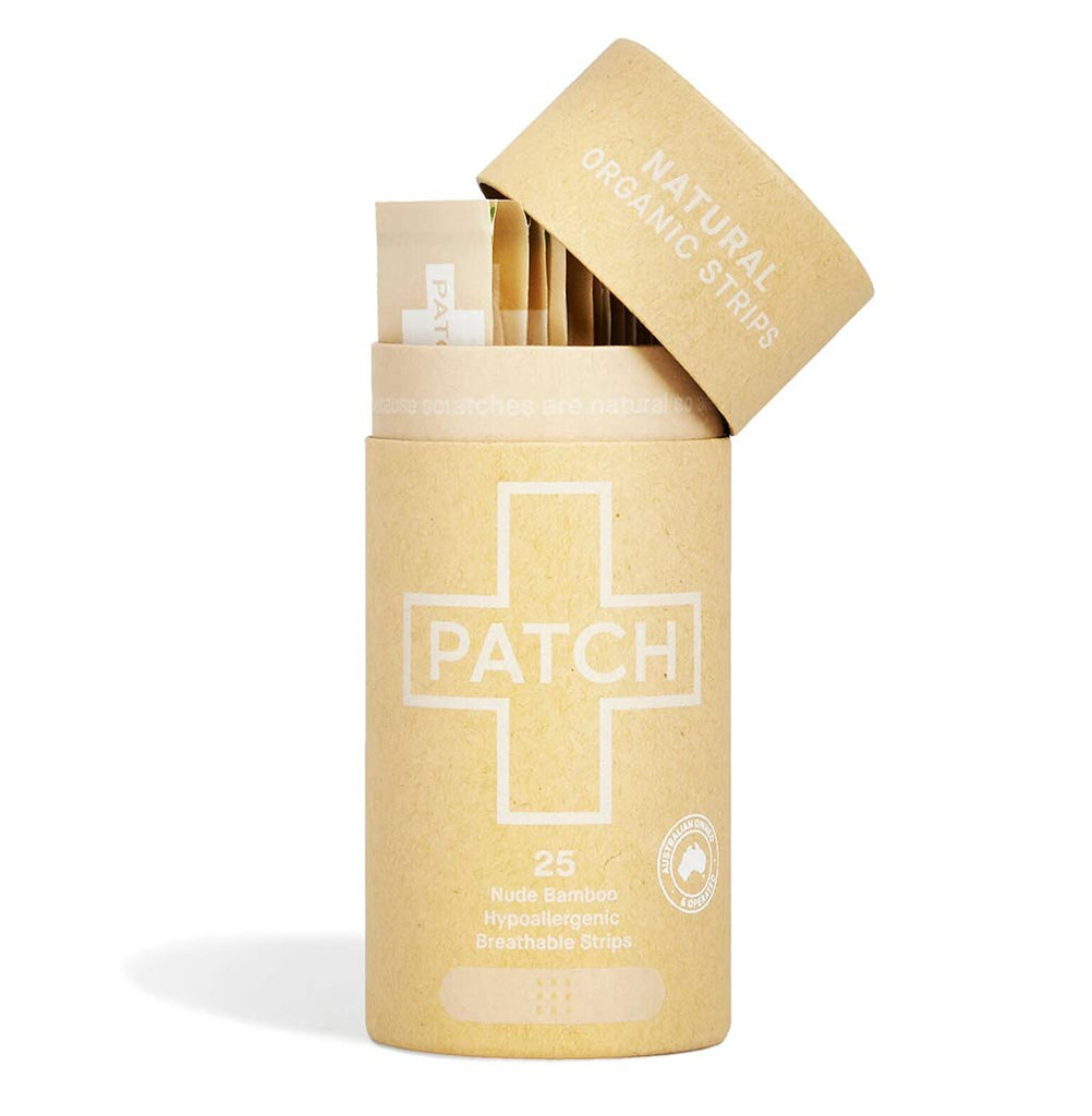 Compostable Natural Adhesive Bandage Strips - 25 per tube